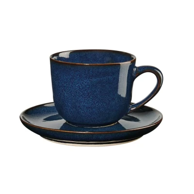 Afbeelding van ASA Selection Kop en Schotel Saisons Midnight Blue 90 ml