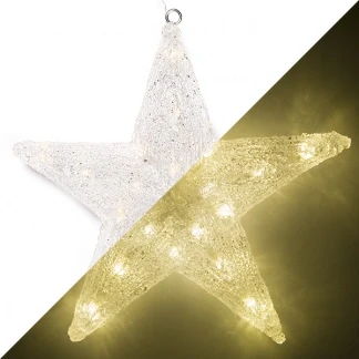 Afbeelding van Kerstster met verlichting Konstsmide Ø 40 cm (40 LEDs, Binnen/Buiten)