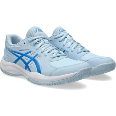 Afbeelding van Asics Court Slide 4 Tennisschoenen voor alle ondergronden, Dames, Maat: 42.5, Light blue/blue coast Imitatieleer/ textiel