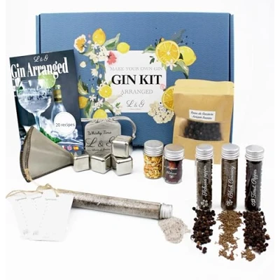 Afbeelding van L&amp;G® DIY Gin set met specerijen, unieke aroma&#039;s Exclusieve geschenkdoos voor mannen/vrouwen, origineel cadeau idee Kerstmis, verjaardag, Valentijnsdag, thuiservaring