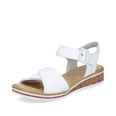 Afbeelding van Rieker Outdoorsandalen, Dames, Maat: 41, Weiß Kunststof