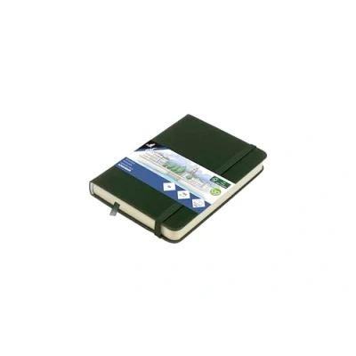 Afbeelding van Kangaro schetsboek A6 forest green PU hardcover met elastiek en leeslint K 861218