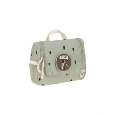 Afbeelding van LÄSSIG Toilettas om op te hangen, voor kinderen, 20 cm, mini toilettas, Happy Prints Olive, kinderen