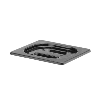 Afbeelding van Gastronormdeksel Polycarbonaat zwart 1/6
