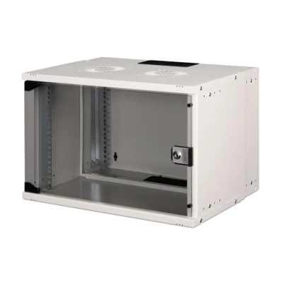 Afbeelding van Digitus DN 49202 19inch wandkast (b x h d) 540 370 400 mm 7 HE Grijs, Grijs (metalen behuizing), (RAL 7035)