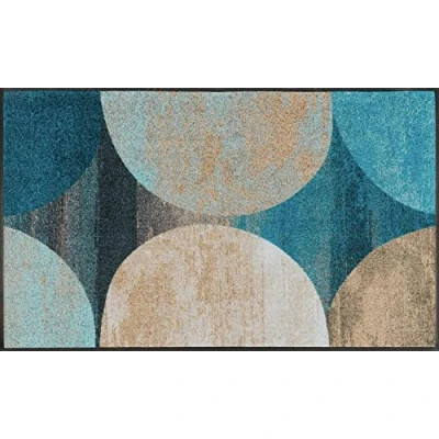 Afbeelding van Wash+Dry Tapijt, oppervlak van polyamide, blauw, 120 x 75 cm 014327