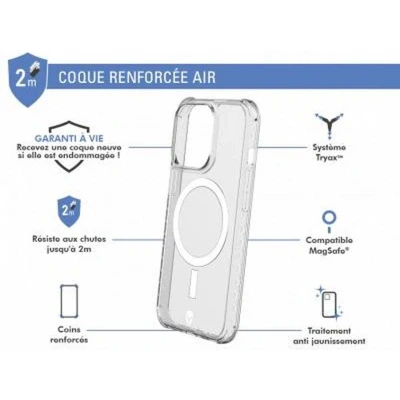 Afbeelding van Force Case, Versterkte hoes Geschikt voor Apple iPhone 13 Pro AIR MagSafe compatibel, Transparant
