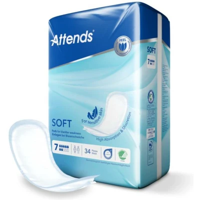 Afbeelding van Attends Soft Incontinentie 34 stuks inlegkruisjes