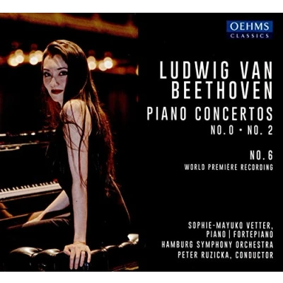 Afbeelding van Sophie Mayuko Vetter, Hamburg Symphony Orchestra, Peter Ruzicka Beethoven: Piano Concertos No.0 &amp; No.6 (CD)