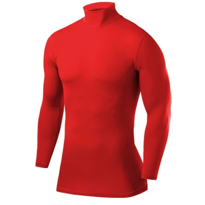 Afbeelding van Compressietop met Lange Mouwen Mockhals voor Jongens Rood