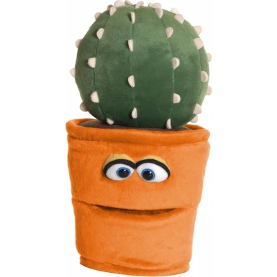 Afbeelding van Living Puppets handpop bloempot met cactus