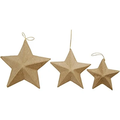 Afbeelding van Sterren, d: 7,5+10+12,5 cm, 6 stuks