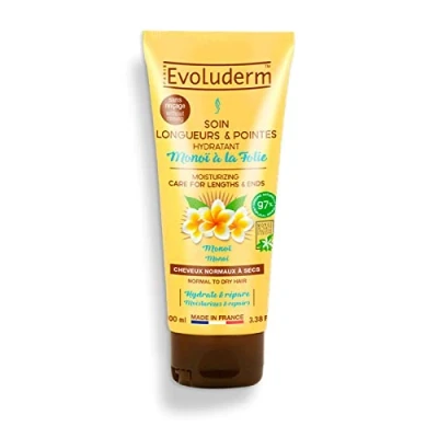 Afbeelding van EVOLUDERM Langdurige verzorging &amp; punten Monoï met Folie 100 ml 97% natuurlijke oorsprong Veganistisch Gemaakt in Frankrijk