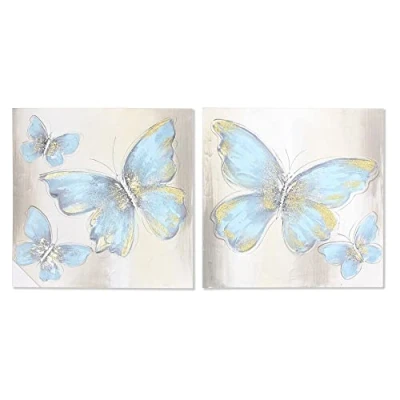 Afbeelding van Schilderij DKD Home Decor Badkamers (2 Stuks) (20 x 3 20 cm)