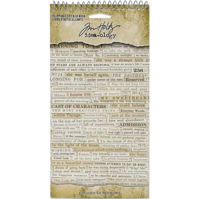 Afbeelding van Tim Holtz Idea ology Clipping Stickers Book (TH94030)