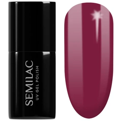Afbeelding van SEMILAC gelnagellak, aardbeiengel, duurzaam, eenvoudig aan te brengen, ideaal voor thuis en woonkamer, met uv /ledlamp, 7 ml