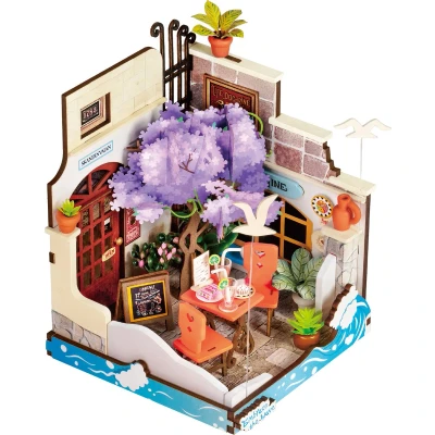 Afbeelding van Robotime Rolife Sea Holiday Restaurant DS039 Knutselen Bouwpakket Miniatuur Hobby Creatief DIY