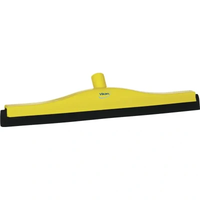Afbeelding van Vikan Vloertrekkers Met Vaste Nek Klassieke Vloertrekker Polypropyleen En Zwarte Schuimrubber Cassette 50cm Breed Geel