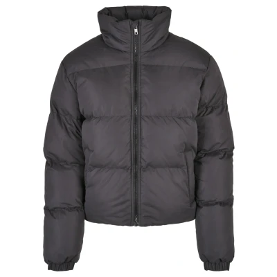 Afbeelding van Urban Classics Peached Puffer Winterjas, Dames, Maat: 3XL, Black