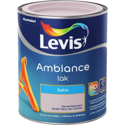 Afbeelding van Levis verf Ambiance lak satin 750ml kersenbloesem