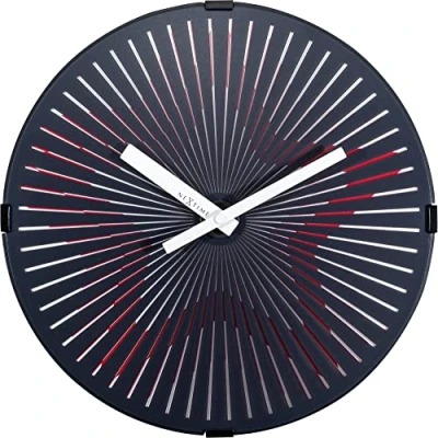 Afbeelding van Nextime Ne 3223 Wandklok Dia. 30.5 M..star Plastic Rood Wijzerwit Extra Krachtig