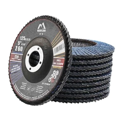 Afbeelding van Merryland Lamellenschijf, 125, metaal, voor haakse slijper, 125 mm, korrel 60 T29, klapschijven, 10 stuks, korund, zirkoniumblauw, roestvrij staal, ijzer, schuurschijven, Craft Line FC1108314