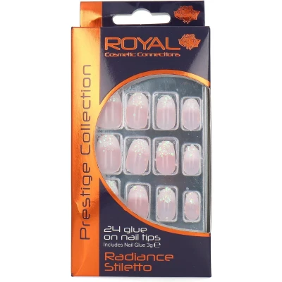Afbeelding van Royal 24 Glue On Nails Radiance Stiletto