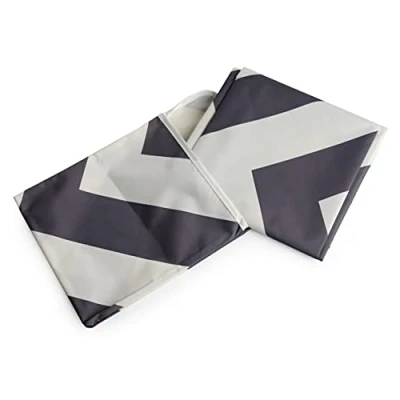 Afbeelding van Prince Lionheart Vloermat Kinderaccessoires Antislip Onderkant Veegt Schoon Etenstijd/Knutseltijd/Kniptijd Grijs/Wit