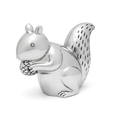 Afbeelding van Zilverstad Money box Squirrel silver colour