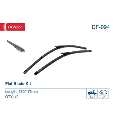 Afbeelding van Ruitenwisser Denso DF 094 Flat blade wisserblad JAGUAR: XF Saloon, Sportbrake