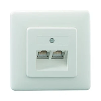 Afbeelding van Rutenbeck UAE 8/8(8/8) Up rw Netwerkdoos Inbouw (in muur) Inzet met centraalstuk en frame Wit