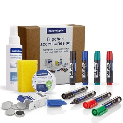 Afbeelding van Magnetoplan Flipchart Accessoire Set Starter 12299F Volledige accessoireset voor flipcharts