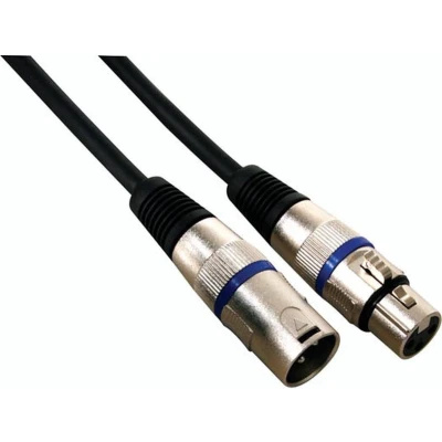 Afbeelding van Professionele Xlr Kabel Mannelijk naar Vrouwelijk (10M Zwart)