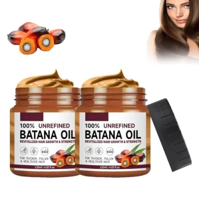 Afbeelding van Bio Batana Oil for Hair Growth Ongeraffineerde olie uit Honduras, voor gezonder, dikker en voller haar (2 stuks)