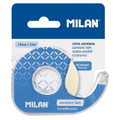 Afbeelding van Plakband Milan Transparant 33 m Blauw PVC