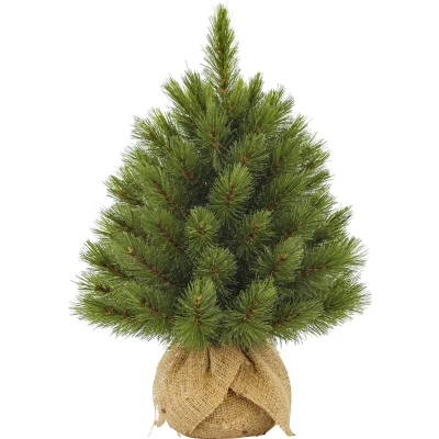 Afbeelding van Triumph Tree Forest Frosted Kunstkerstboom in Jute H45 x Ø36 cm Groen
