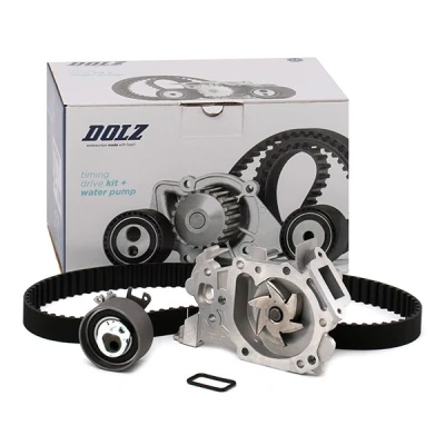 Afbeelding van DOLZ KD039 Waterpomp + Distributieriem Set 95 RENAULT: CLIO 3, Modus / Grand Modus, 2, DACIA: SANDERO I, LOGAN MCV 2