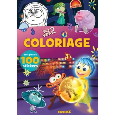 Image de Disney Pixar Vice versa 2 Coloriage avec plus de 100 stickers
