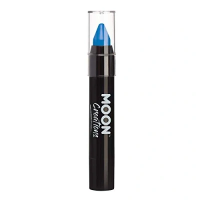 Afbeelding van Moon Creations Lichaamspotloden in gezichtsschilderstick zweet en waterbestendige gezichtsverf dierproefvrij voor kinderen, volwassenen, Halloween, donkerblauw, 3,5 g
