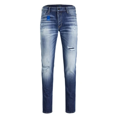 Afbeelding van Jack &amp; Jones Jjiglenn Jjblair GE 475 SN Slim fit jeans, Heren, Maat: 31x30, Blue denim