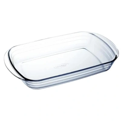 Afbeelding van Ovenschaal Ô Cuisine Rechthoekig 32 x 20 6 cm Transparant Glas (7 Stuks)
