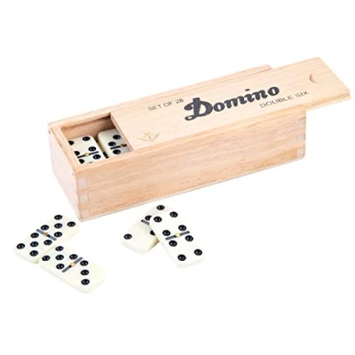 Image de Longfield Games Domino double 6 en boîte 28 pierres
