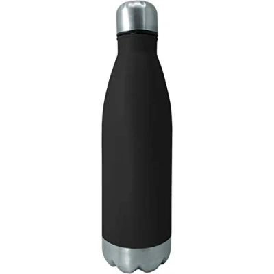 Afbeelding van NERTHUS Herbruikbare thermosfles van roestvrij staal, 750 ml, zwart, 29 x 7,5 cm