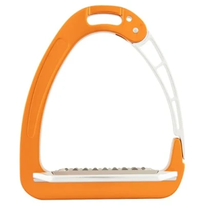Afbeelding van Acavallo Stijgbeugels Arena AluPLUS Oranje/Zilver 12cm