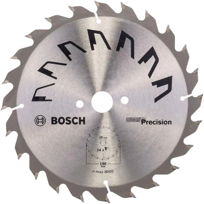 Afbeelding van Bosch Accessories Precision 2609256866 Hardmetaal cirkelzaagblad 190 x 20 mm Aantal tanden: 24 1 stuk(s)