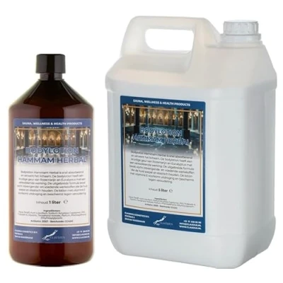 Afbeelding van Bodylotion Hammam Herbal 1 liter hervulbaar + Jerrycan 5 navulling