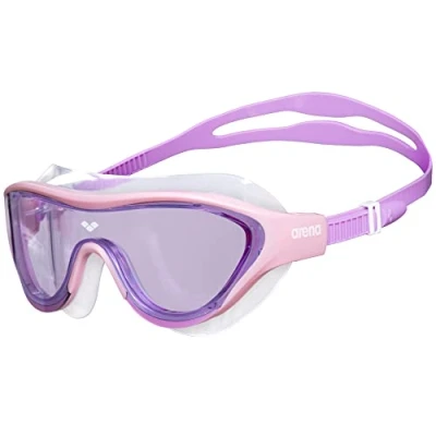 Image de arena Lunettes de Natation pour Enfants The One Mask Junior, Antibuée, avec des Verres Larges, Protection UV, Pont Nez Auto ajustable, Joints Protecteurs Orbites, Taille unique