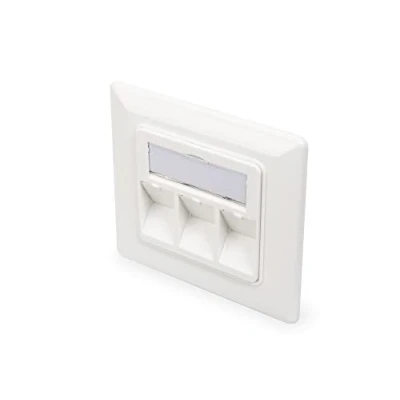 Afbeelding van Digitus DN 93821 Keystone houder 3 voudig Wit