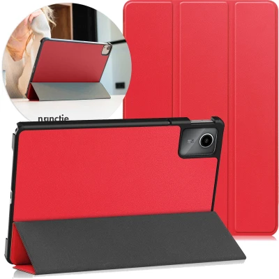 Afbeelding van iMoshion Tablet Hoes Geschikt voor Lenovo Tab M11 Trifold Bookcase Rood