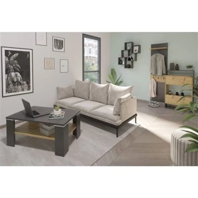Image de FMD Portemanteau mural avec étagère 50x23x188cm Matera Chêne artisanal